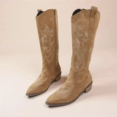 Evie | Bottes de style western brodées