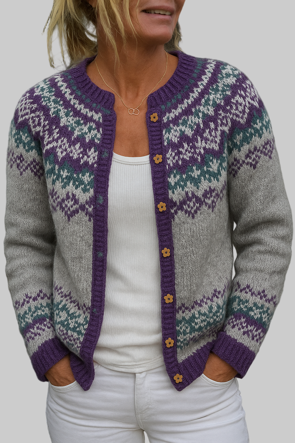 Naomie | Cardigan Vintage Islandais