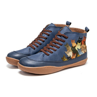 Minnie | Bottines en Cuir pour Amateurs de Chats