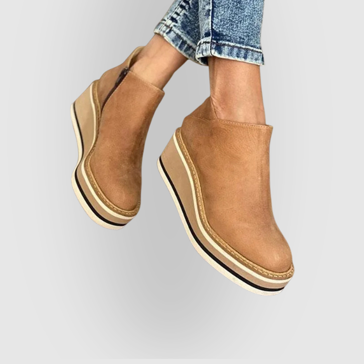 Sarah | Bottines à talon compensé imperméables