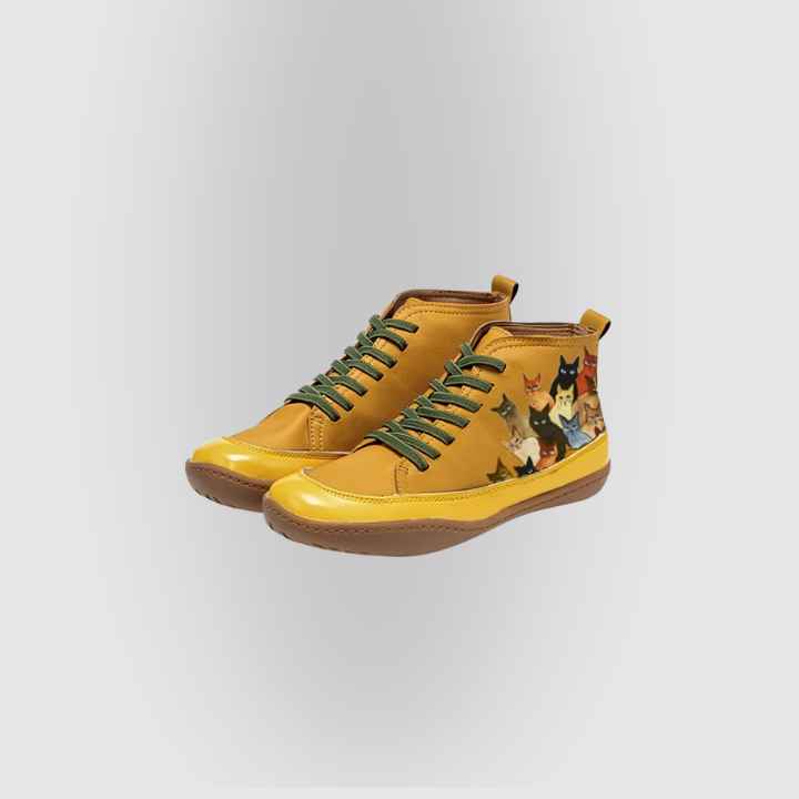 Minnie | Bottines en Cuir pour Amateurs de Chats