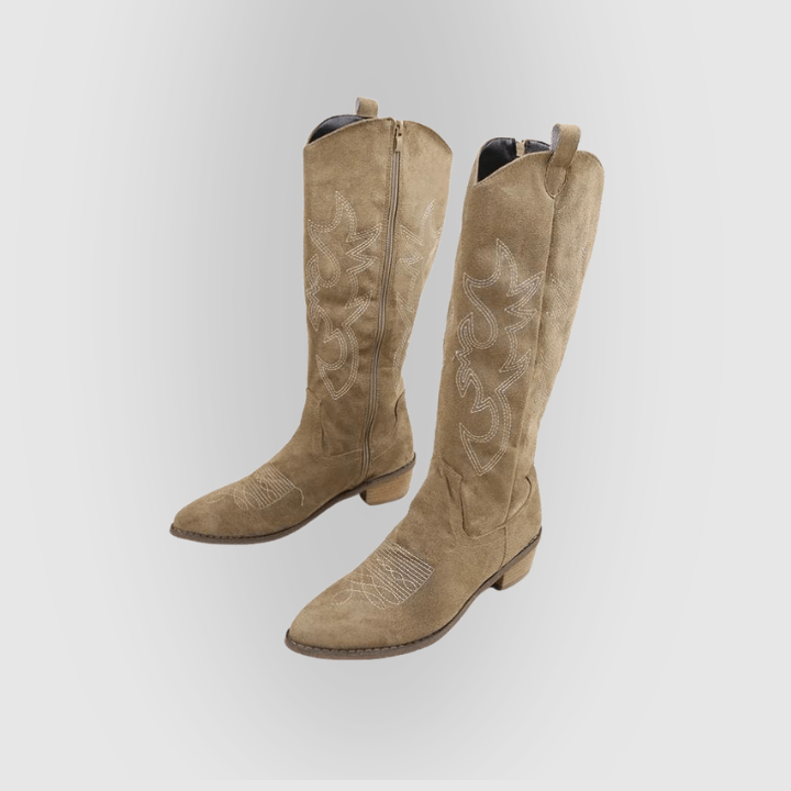 Evie | Bottes de style western brodées