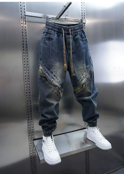 Maison Giuliani™ | Pantalons Baggy en Denim avec Ceinture