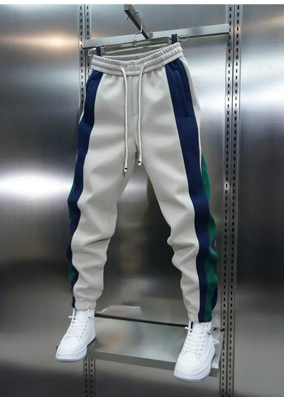 Maison Giuliani™ | Pantalons à Tension avec Rayures Contrapositionnées