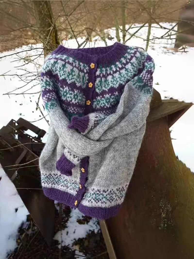 Naomie | Cardigan Vintage Islandais