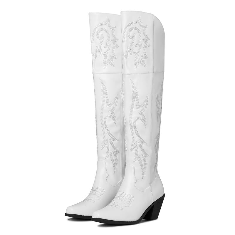 Amelia | Bottes Western au-dessus du genou intemporelles