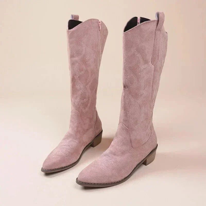 Evie | Bottes de style western brodées